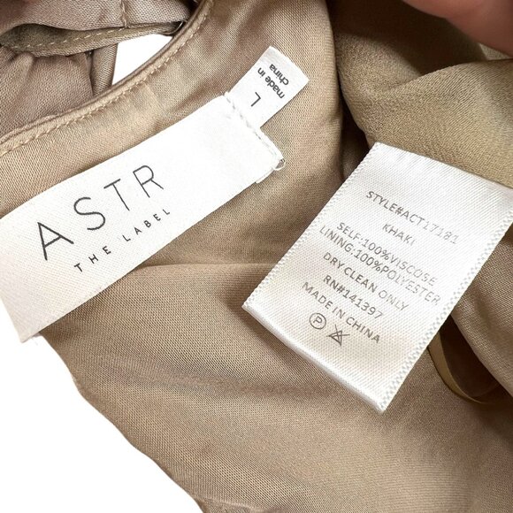ASTR The Label Strappy Halter Crop Top Beige Size Large - Picture 8 of 9